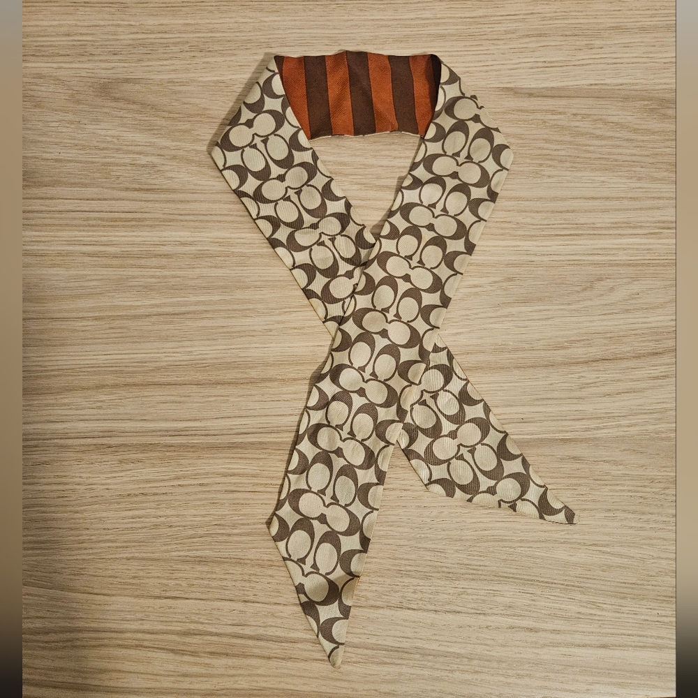 Coach Silk Headband Scarf